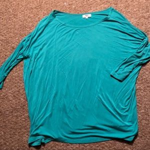 Blue flows boxy blouse